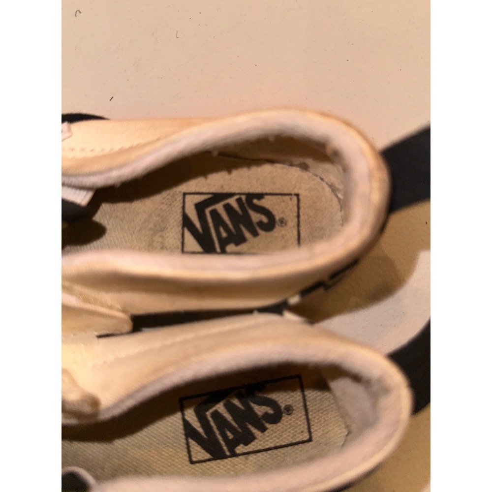 Vans Toddler Classic Slip-On Checkerboard Black White Sneakers Size 9.0 US - Picture 3 of 4